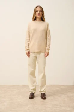 JOSPE pull col rond sable
