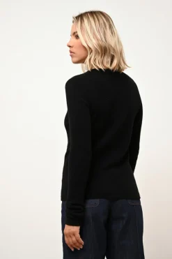 JOYCE pull col rond noir