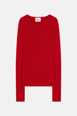 JOYCE pull col rond rouge
