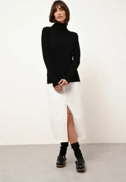 KAREN pull col rond noir