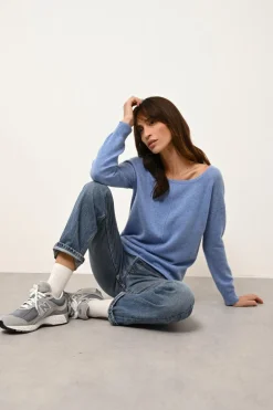 KAREN pull col rond sky