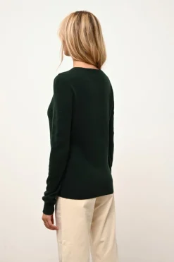 KATHARINE cardigan col rond cyprès