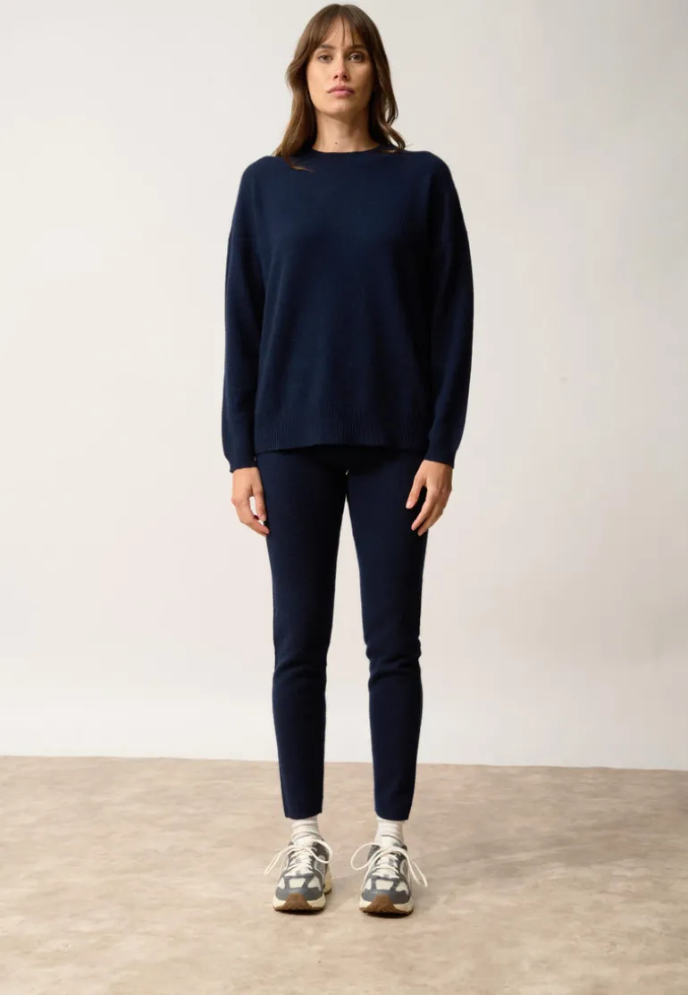 KAYLA pull col rond navy