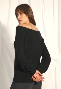 KELLY pull col bateau noir