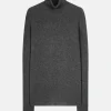 LANAIS pull col roulé anthracite chiné