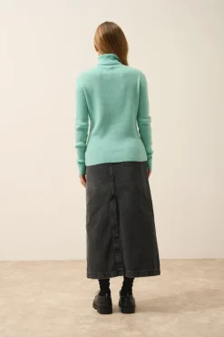 LANAIS pull col roulé jade