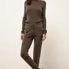 LANAIS pull col roulé taupe chiné