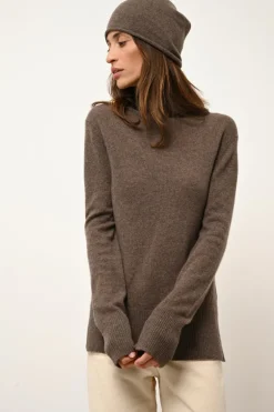 LAUREN bonnet taupe chiné