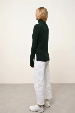 LEXIE pull col roulé cyprès
