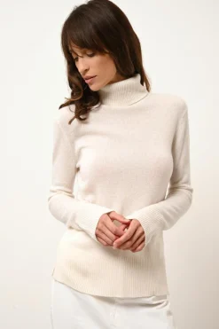 LEXIE pull col roulé neige