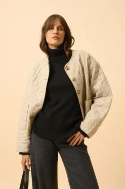 LEXIE pull col roulé noir