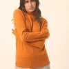 LEXIE pull col roulé ocre