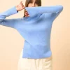 LEXIE pull col roulé sky