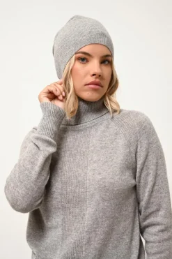 LILLY pull col roulé nuage chiné