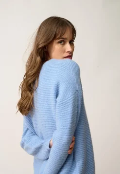 LOUNA pull col rond sky