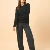 LYND pull col rond noir