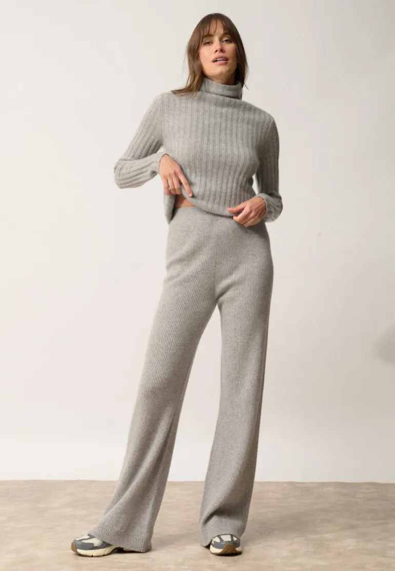 MARGRET pantalon nuage chiné