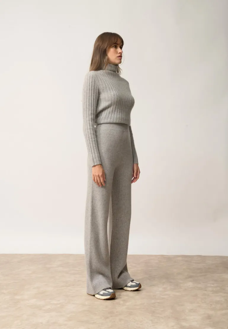MARGRET pantalon nuage chiné
