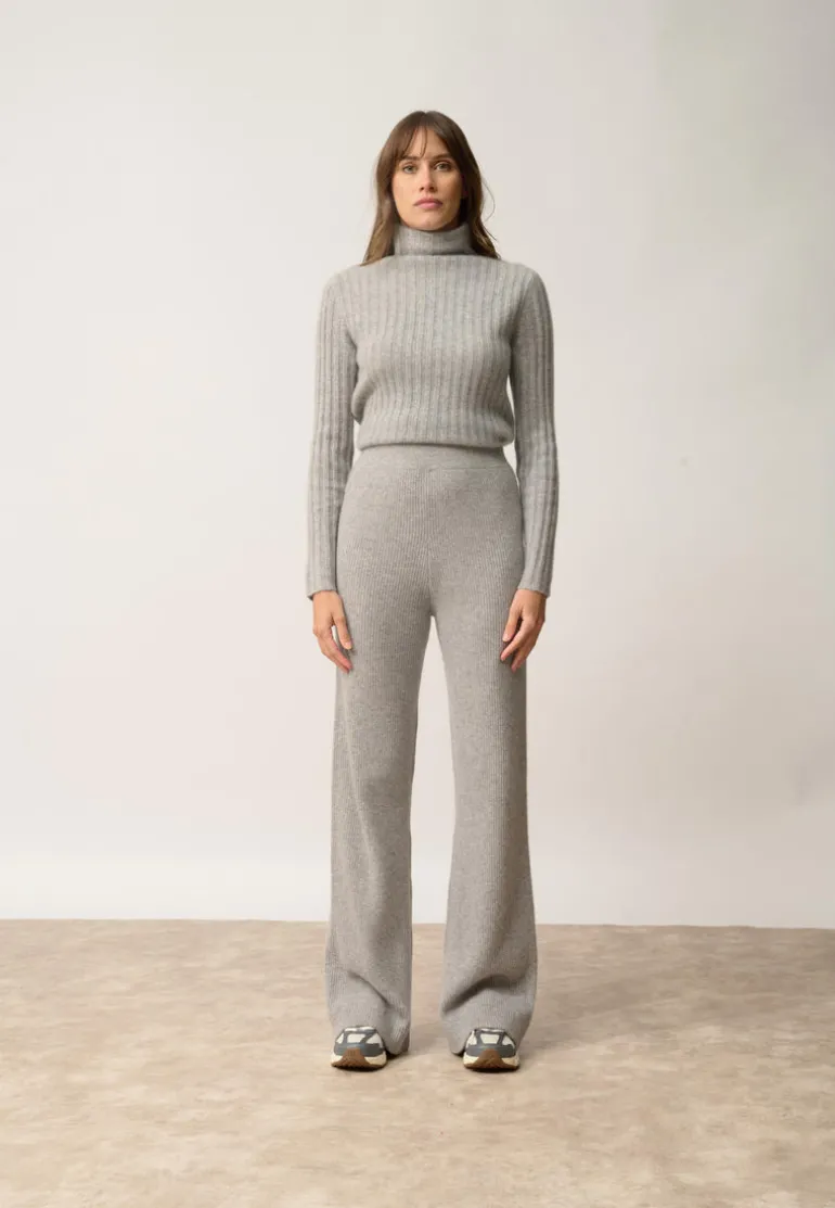 MARGRET pantalon nuage chiné