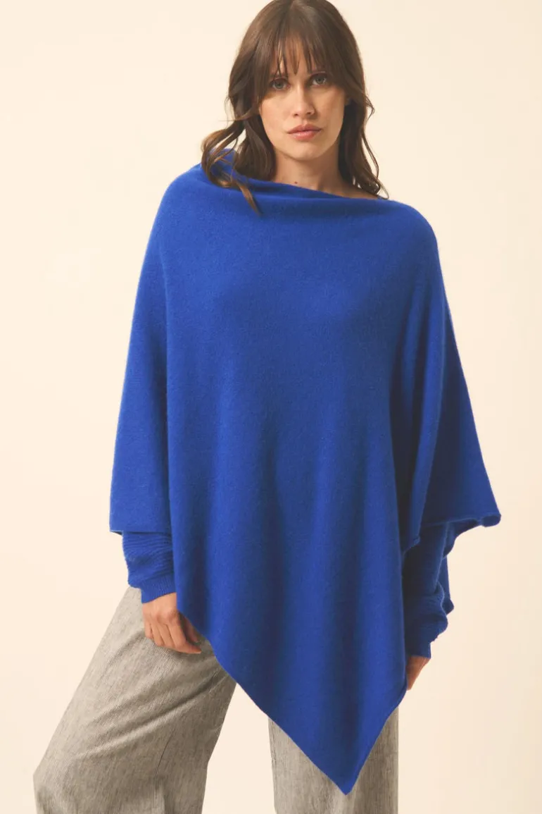 MEREDITH poncho col bateau outremer