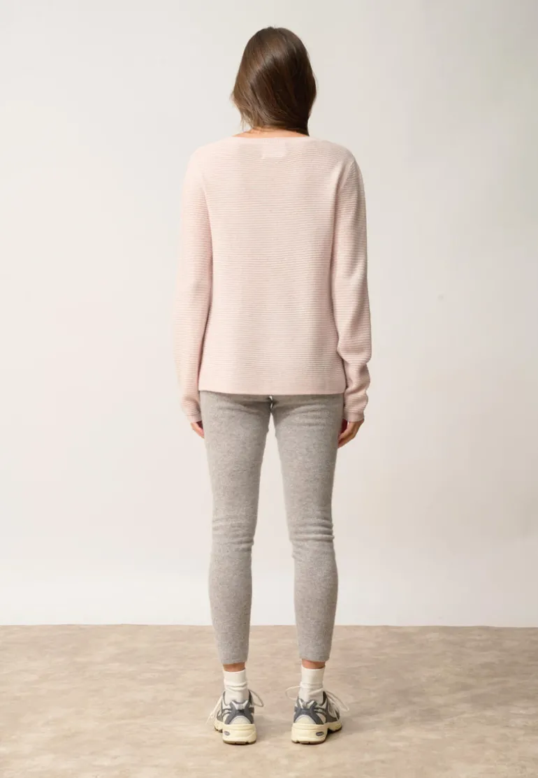 NETHY pull col bateau poudre