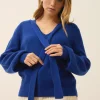 NOTY pull col lavallière outremer