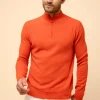 NOUR pull col camionneur orange