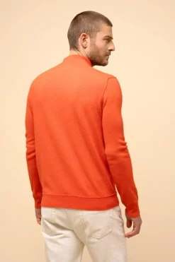 NOUR pull col camionneur orange