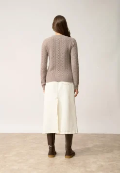 OLIVIA pull col rond caribou chiné