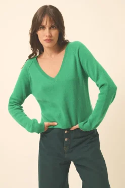 PHOEBE pull col v menthe