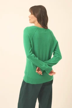 PHOEBE pull col v menthe