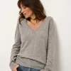 PHOEBE pull col v nuage chiné