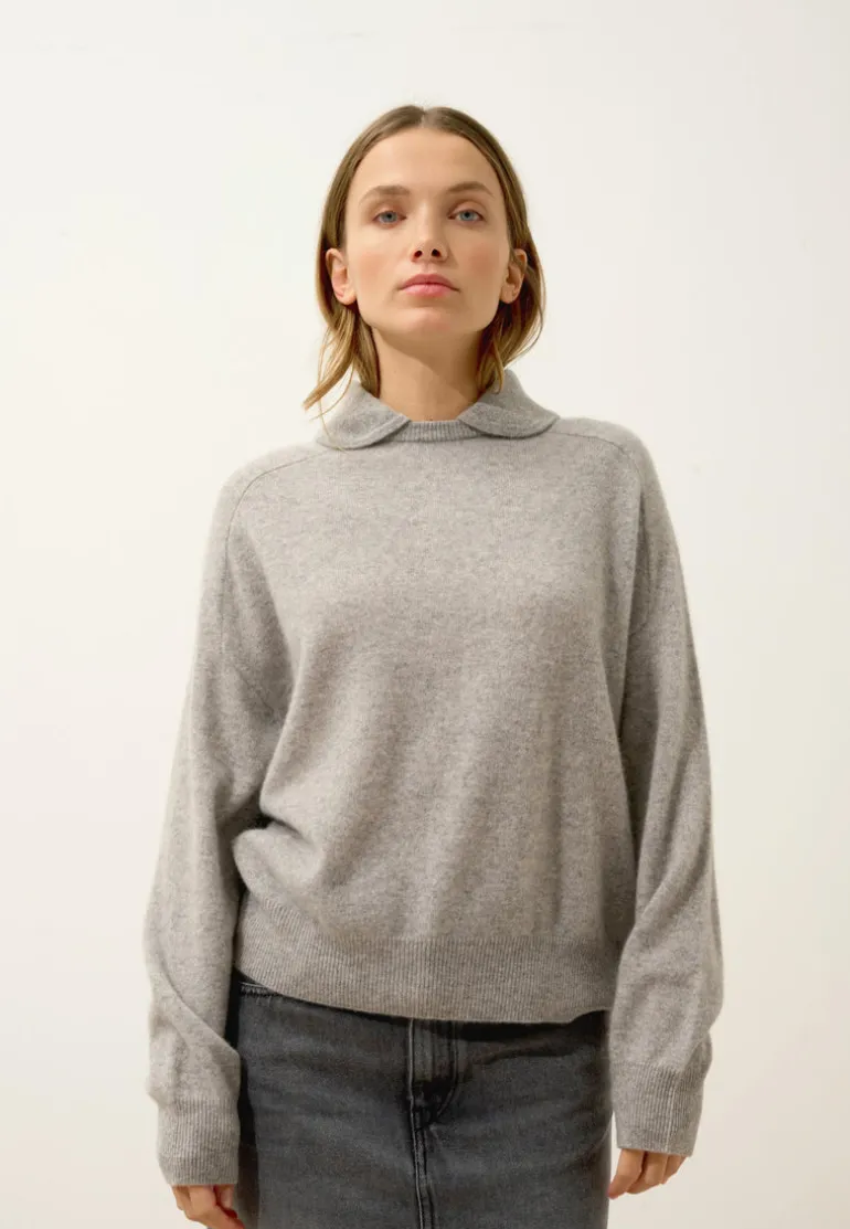 PIURA pull col claudine nuage chiné