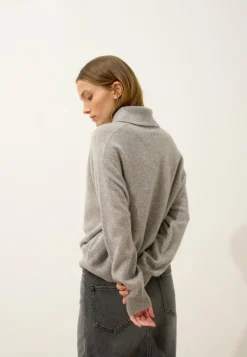 PIURA pull col claudine nuage chiné