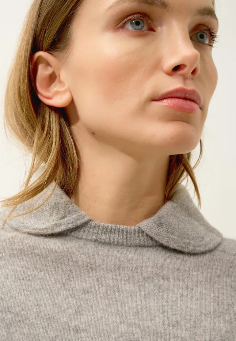 PIURA pull col claudine nuage chiné