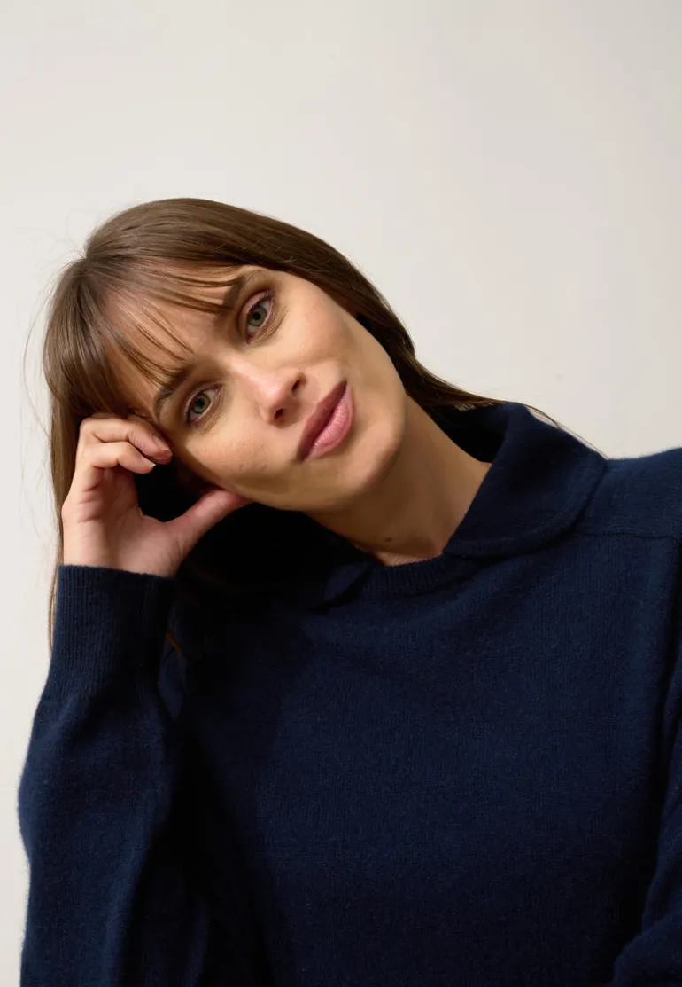 PIURA pull col claudine navy