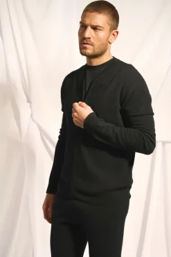 POLNOON gilet col mao noir