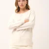 REBECCA pull col rond ivoire