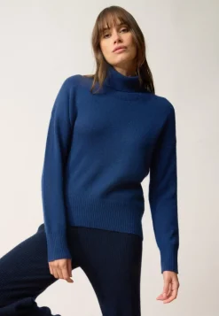 ROMANE pull col roulé minuit