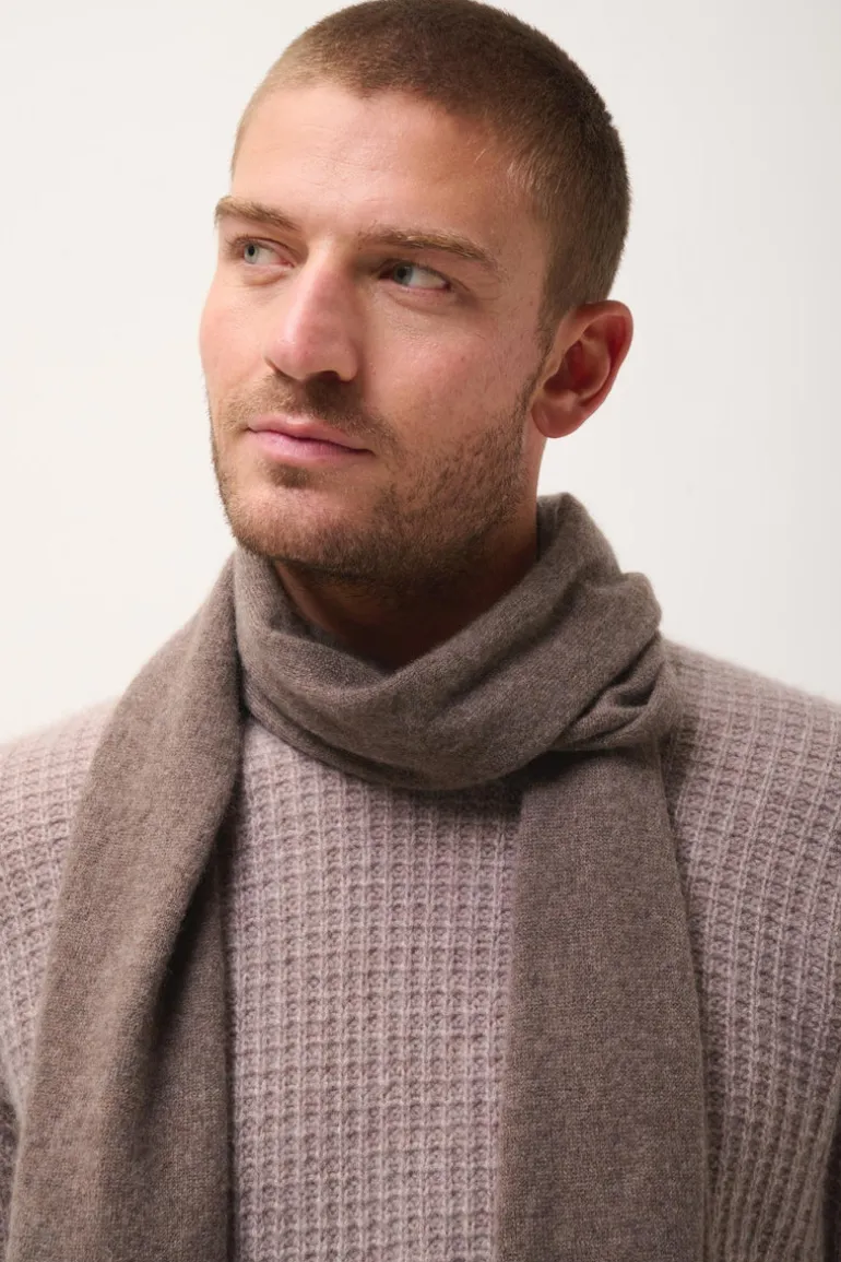SPENCER écharpe taupe chiné