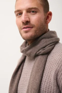 SPENCER écharpe taupe chiné
