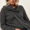 SPENCER écharpe anthracite chiné