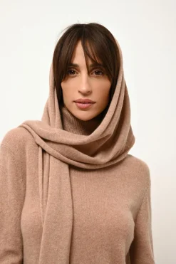 SPENCER écharpe camel chiné