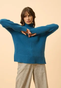 SULLANA pull col montant paon