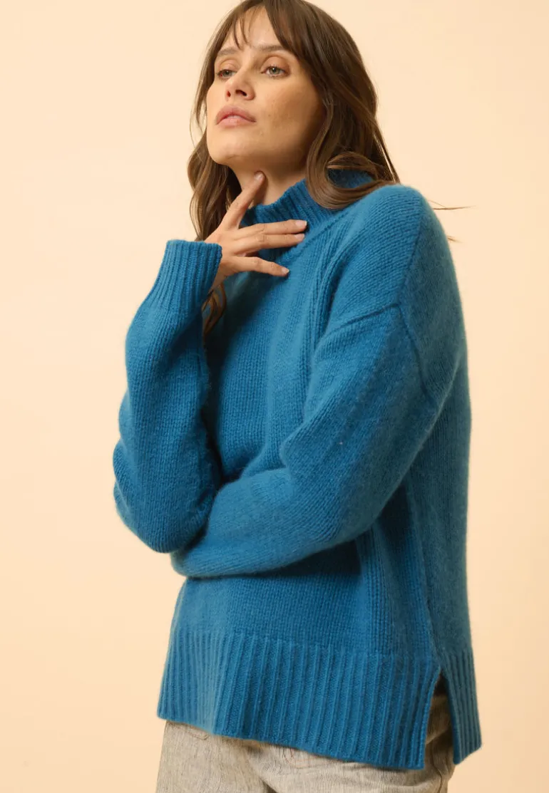 SULLANA pull col montant paon