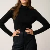SUNNEVA pull col montant noir