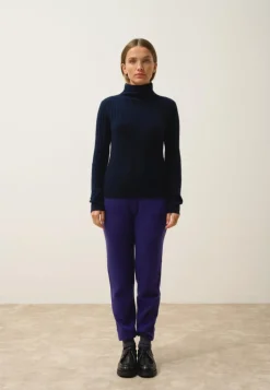 SUNNEVA pull col montant navy