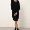 SUSAN robe col rond navy
