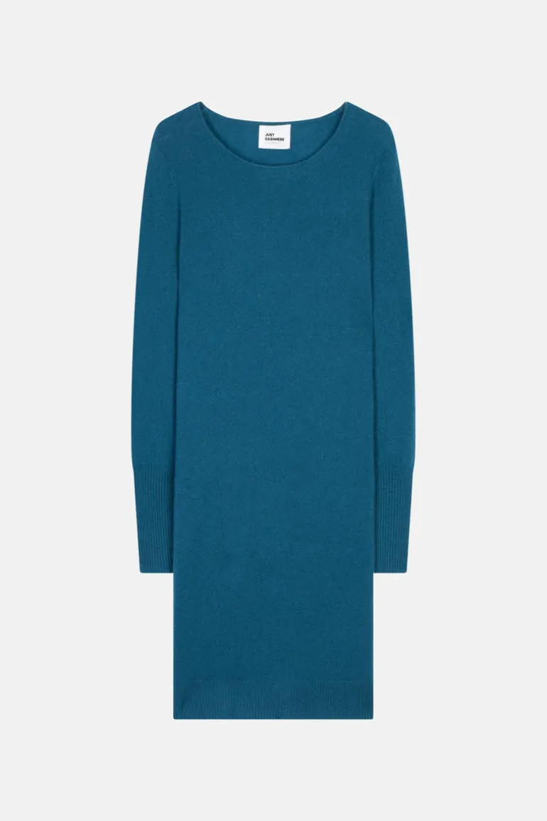 SUSAN robe col rond paon