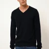 TOM pull col v navy